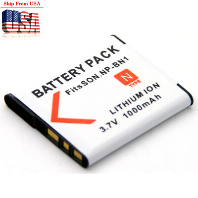 Battery For NP-BN1 Sony Cyber-Shot DSC-W310 DSC-W320 DSC-W330 DSC-W350 DSC-W360