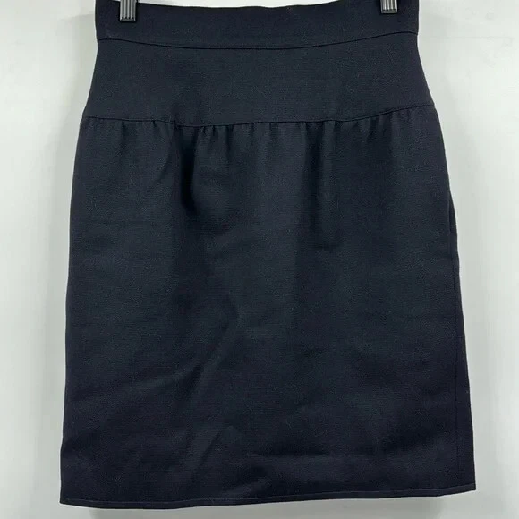 Fendi Vintage Black Wool Skirt IT42 US 6