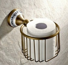 Bathroom Accessory Antique Brass Toilet Paper Holder Roll Tissue Holder Zba404