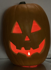 very Large Lighted Jack-O -Lantern Halloween blow Mold Pumpkin 15.5
