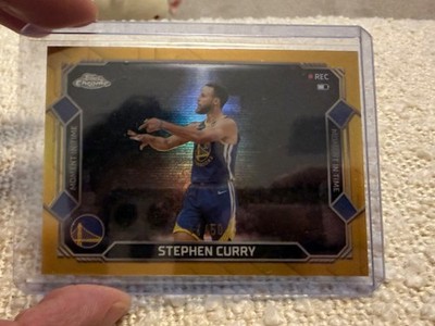 2025-2026 Topps Chrome Update Stephen Curry Gold Refractor # /50 Moment In Time