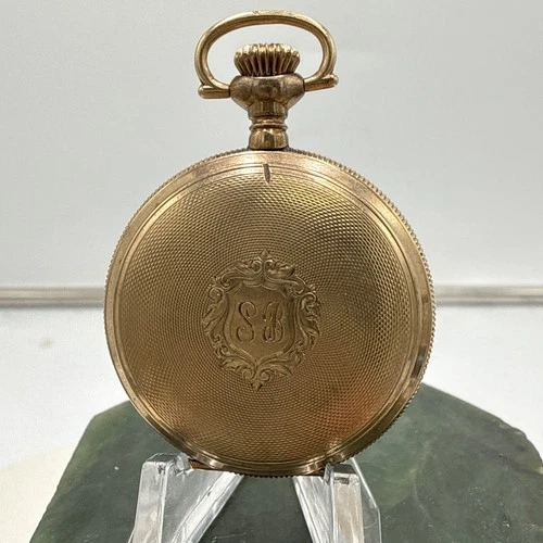 Antique Art Deco Waltham 14K Yellow Goldfilled  7 Jewels Pocket Watch Fine