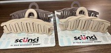 Scunci hair claw hair clips womens girls hair clips claws 2 Pack 4 Clips Total 