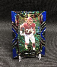 2020 Luminance Chase Young /25 BLUE DISCO PRIZM CLUB LEVEL SSP Rookie Card #264