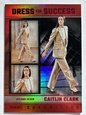 2025 Panini Caitlin Clark Chronicled Dress For Success Red #67 Indiana Fever