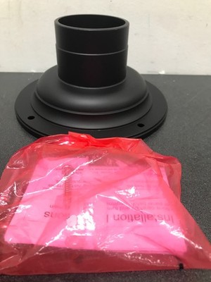 Progress Lighting P8726-31 7'' Pier Mount for 3'' Post Lanterns - Black