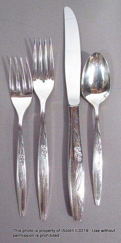 63-TEILIGES VINTAGE ONEIDA COMMUNITY VERSILBERTES BESTECKSET MIT TRUHE Service für 12+ - Bild 2 von 8