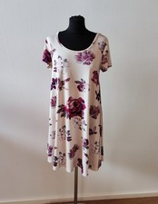 Brave Soul Shirtkleid S rosa floral Blumen Rosenmuster Sommerkleid bequem leicht