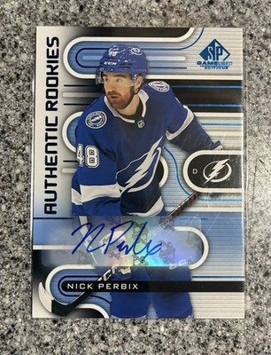2022 Upper Deck SP Game Used Hockey Authentic Rookies Nick Perbix Autograph