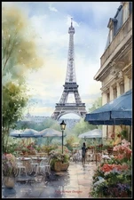 Parisian Life - DIY CHart Counted Cross Stitch Patterns Needlework DMC Color