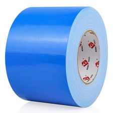 4 Inches Blue Duct Tape,Wide Roll,9 Mil Heavy Duty Colored Duct Tape,4 Inch x...