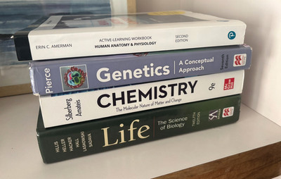 STEM Textbook Bundle Biology Chemistry Genetics Anatomy & Physiology College Lot