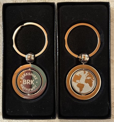Warren Buffett Keychain Double Sided Berkshire Hathaway 2026 Shareholder Excl