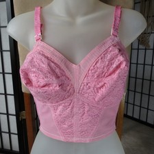 vintage '80s Maidenform 36C longline bra