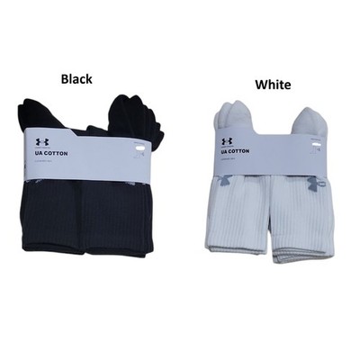 Under Armour Men's Moisture Wicking 6-Pack Soft Cotton Crew Sock