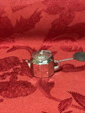 Vintage Mini Silver Plated Tea Ball Infuser/Strainer Made In Japan 1.25”