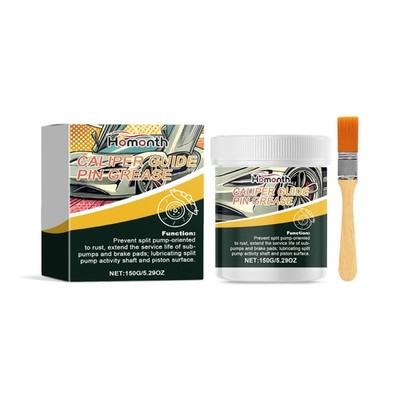 Car Brake Caliper Grease, Silicone Lubricant for Anti-Seize & Smooth Braking
