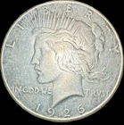 1926 $1 Peace Dollar - Silver - AU