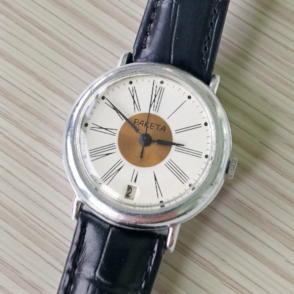 Редкие советские механические мужские часы СССР РАКЕТА - Изображение 4 из 4