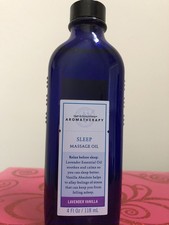 Bath Body Works Aromatherapy LAVENDER VANILLA SLEEP Body Oil 4 oz Glass