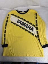 Vintage Yamaha Motocross Jersey Racing Mesh USA Motorcycle Yellow Black Sz XL