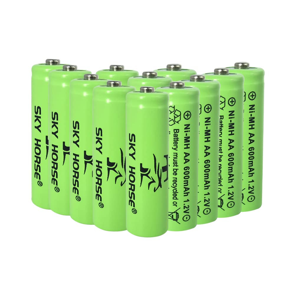 AA Rechargeable Battery Ni-MH 1.2V 600mAh for Garden Light,Solar Lights,Toys,...
