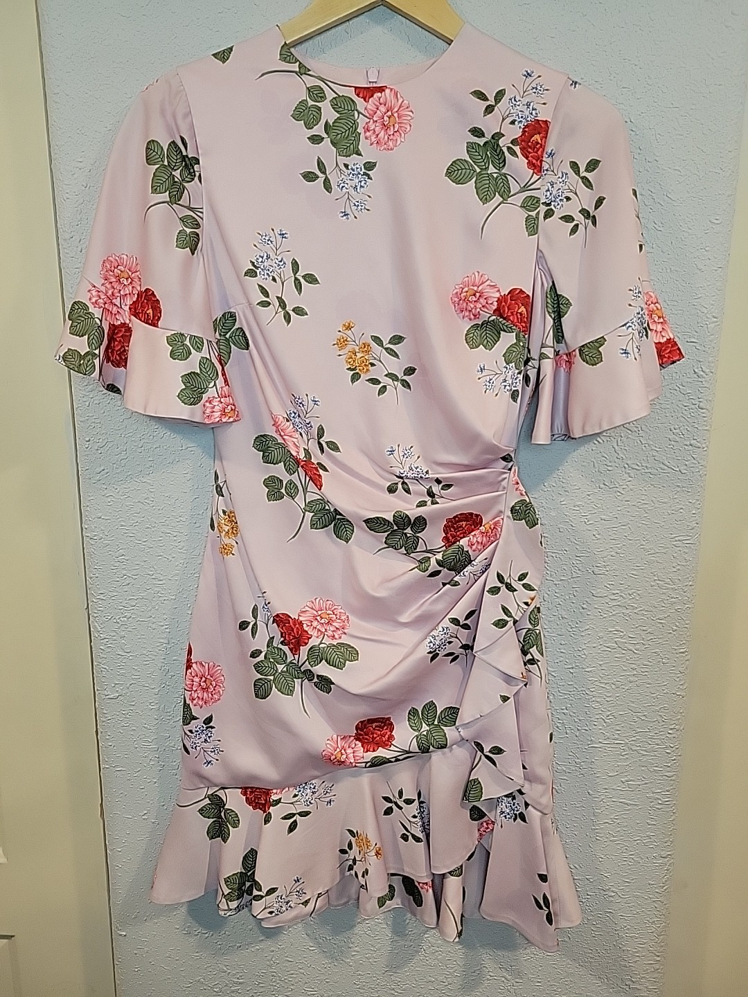 Womens Keepsake The Label Pretty One Side Drape Mini Dress Size XS