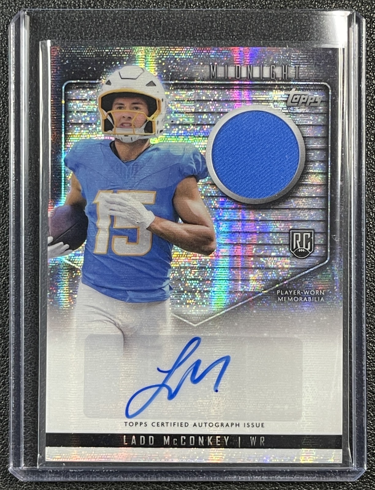 LADD MCCONKEY 2024 TOPPS MIDNIGHT #RJA-LMC ROOKIE JERSEY AUTO MOON BEAM RC