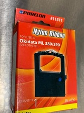 Porelon Nylon Ribbon Okidata ML 380/390 Black #11511 New Sealed