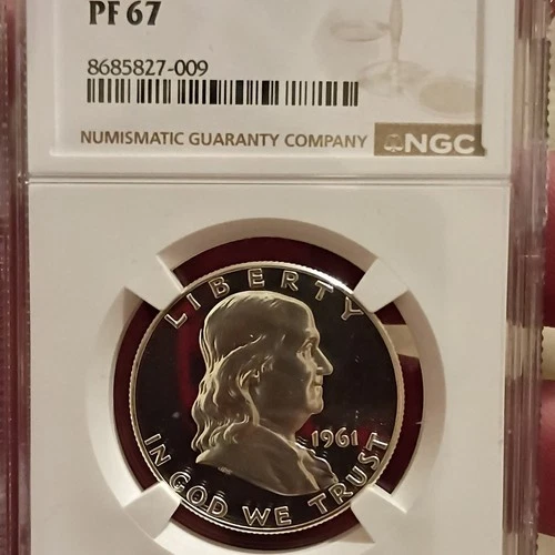 1961 Franklin Half Dollar NGC PF 67 Proof Silver 50C Philadelphia