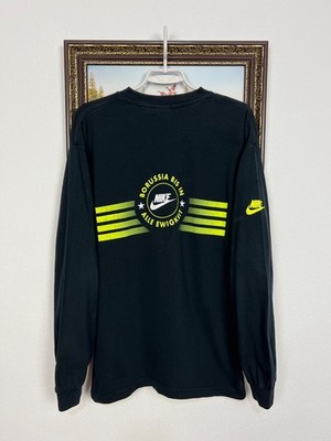 Vintage 90's Nike Borussia Dortmund Football Shirt Soccer Long