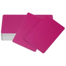 20Pcs Inkjet PVC ID Cards, Smooth Double Side Card for Inkjet Printer, Pink