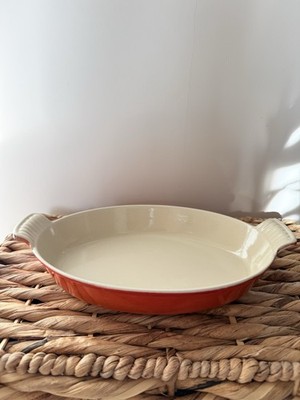 Cousances le Creuset Gusseisenform Volcano Orange 24 Kasserolle Backofen