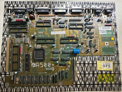 Amiga 500plus Rev8 Motherboard Non Working Green Screen no custom chips AsParts