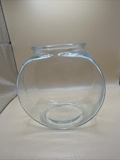 VTG ROUND FISH BOWL 5.25 x 5.25 Small Opening HTF Anchor Hocking