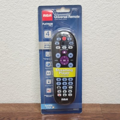 RCA Universal Remote RCR414BHE Platinum PRO 4 Device Palm Size New/Sealed