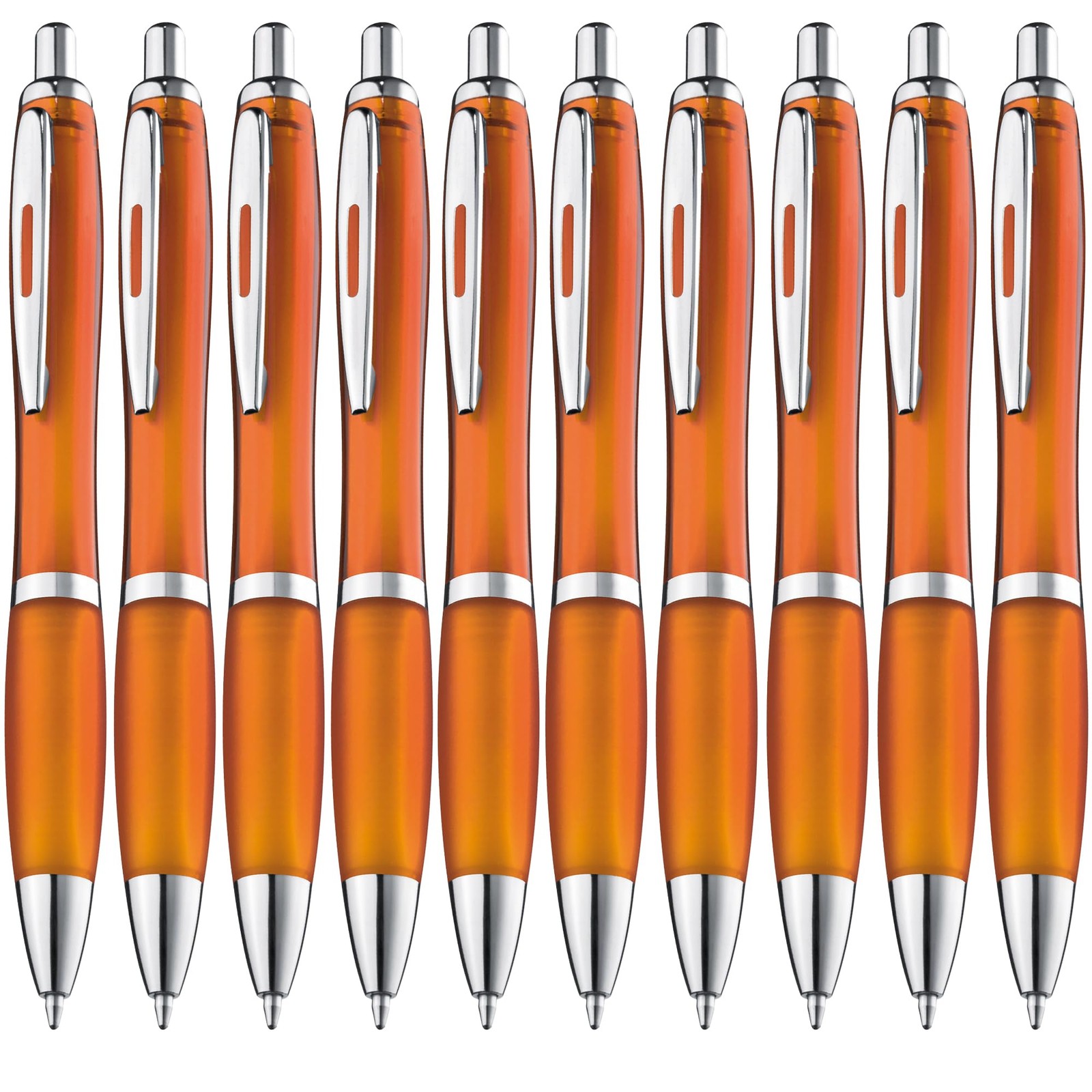Stylo à bille ergonomique en lot de 10 stylos bleus pour le bureau et l'école