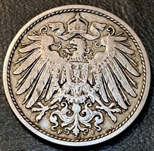 1902 F GERMAN EMPIRE ~ 10 Pfennig ~ Wilhelm II ~ Lower Mintage ~ Great Coin 