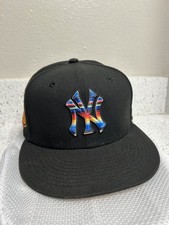 NY YANKEES NEW ERA WOVEN BLANKET FITTED YANKEE STADIUM SODE PATCH HAT SIZE 7 1/4