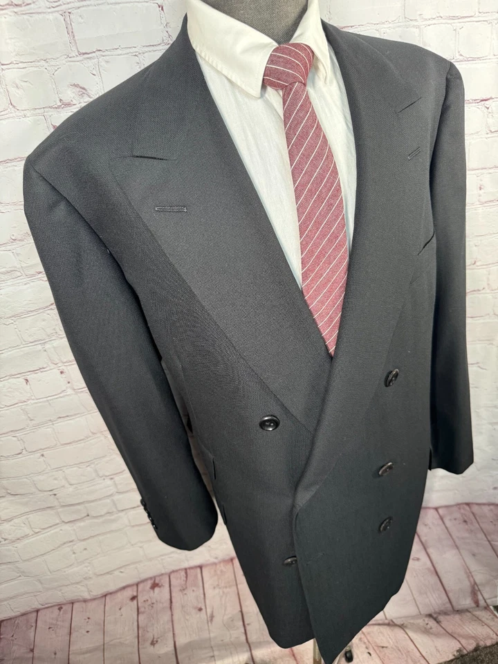 Abrigo Blazer Chaqueta 45R Abrigo Deportivo Lana PERSONALIZADO A MEDIDA OXXFORD CLOTHES Para Hombres Negro Foto 3 de 4