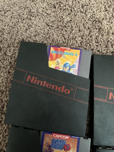 Mega Man 1 2 3 4 5 Lot And rock man 5 (Nintendo NES) Authentic Tested Work Look - Picture 6 of 16