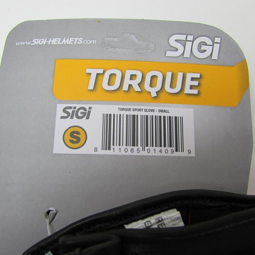 SiGi Torque Premium Leather Motorcycle Sport Gloves Men's Size S NWT - Picture 3 of 4