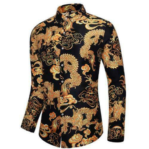 Floral Dragon Blouse Lapel Collar | eBay