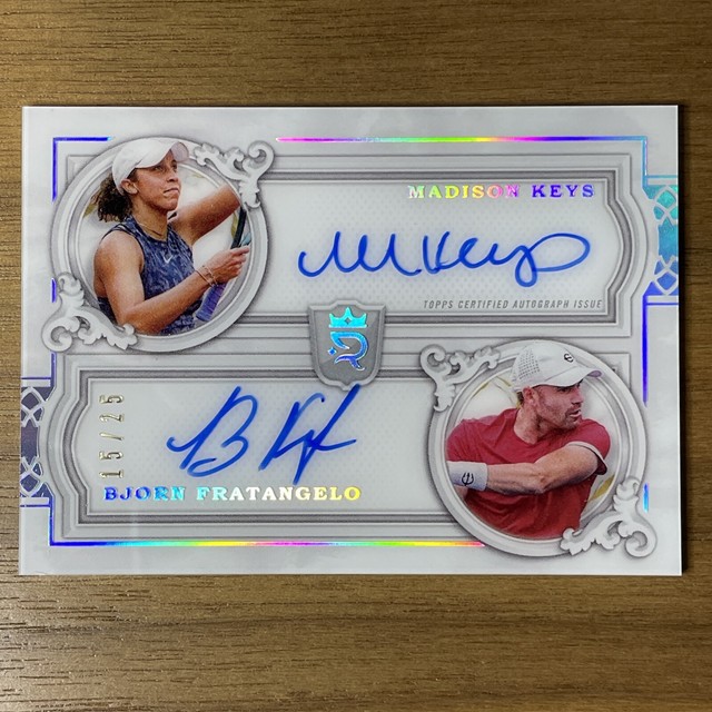 2024 Topps Royalty Tennis Dual Auto - Madison Keys/Bjorn Fratangelo - #15/25