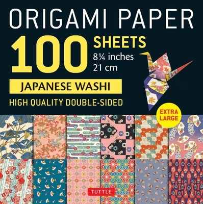 Origami Paper Japanese Washi : Extra Large Double-sided Origami Sheets Printe...