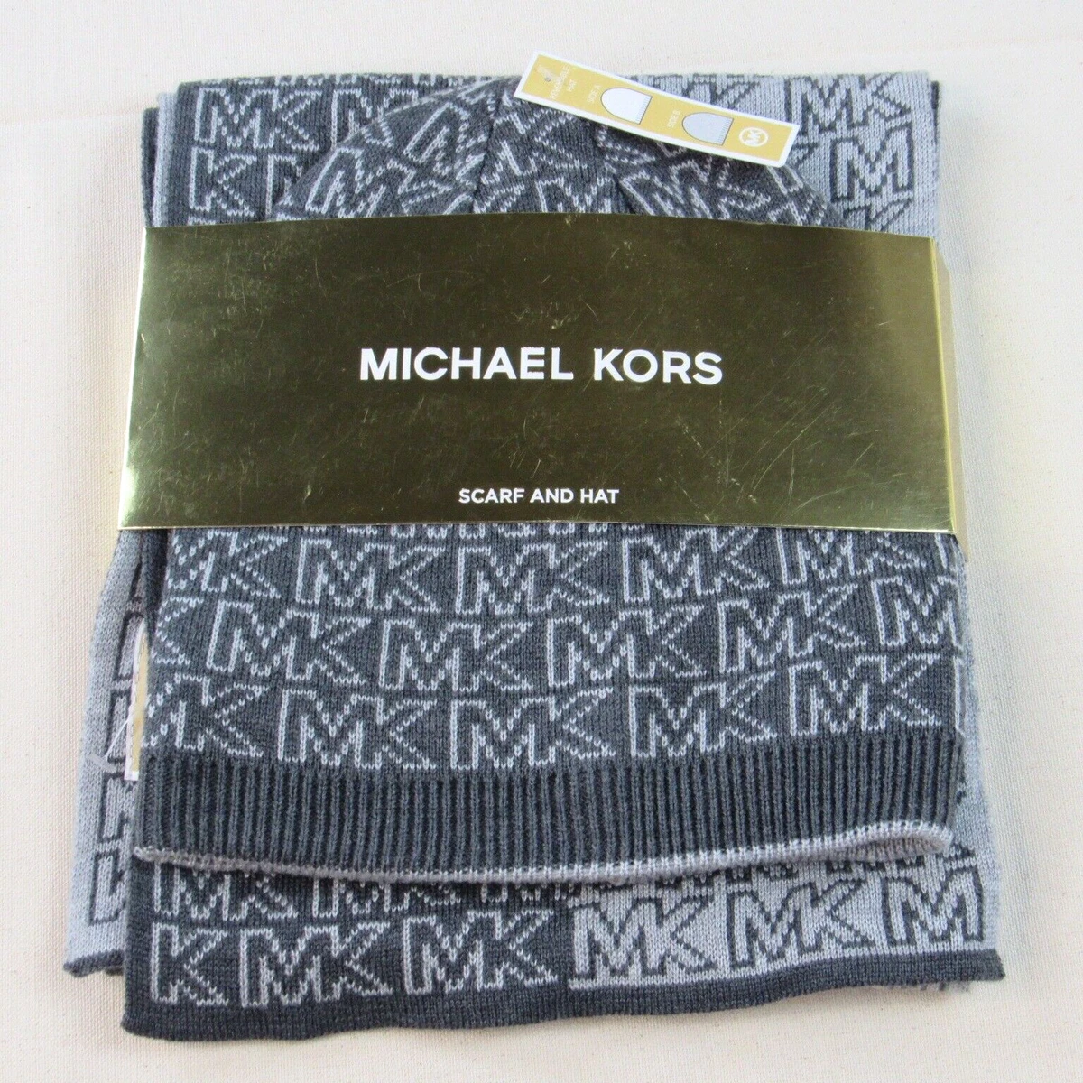 Michael kors scarf 2024 and beanie set