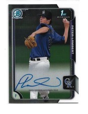 Peter Lambert 2015 Bowman Chrome Draft BCA-PL 1st RC Autographs Colorado Rockies