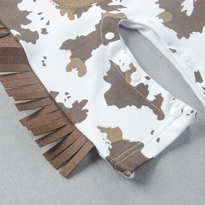 Baby Boys Infant Toddler Cowboy Western Sheriff Costume Fancy Dress Romper Set - Image 4 of 4