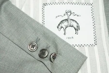 Brooks Brothers Black Fleece Thom Browne BB2 Light Gray 2 Pc Suit Jacket Pant 