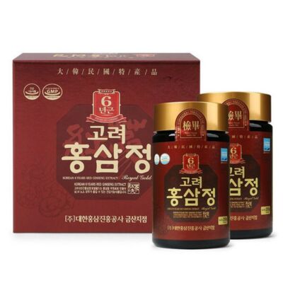 Korean 6 Years Root Red Ginseng Extract Royal Gold 250ml x 2EA